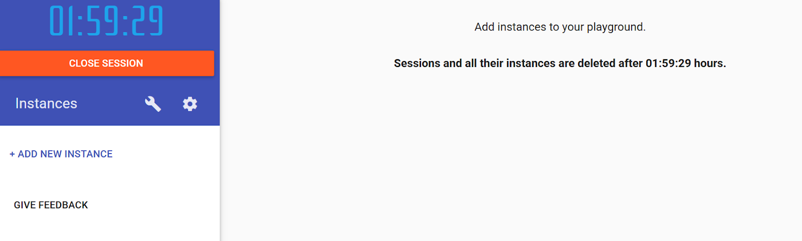 Dashboard in Play with Docker