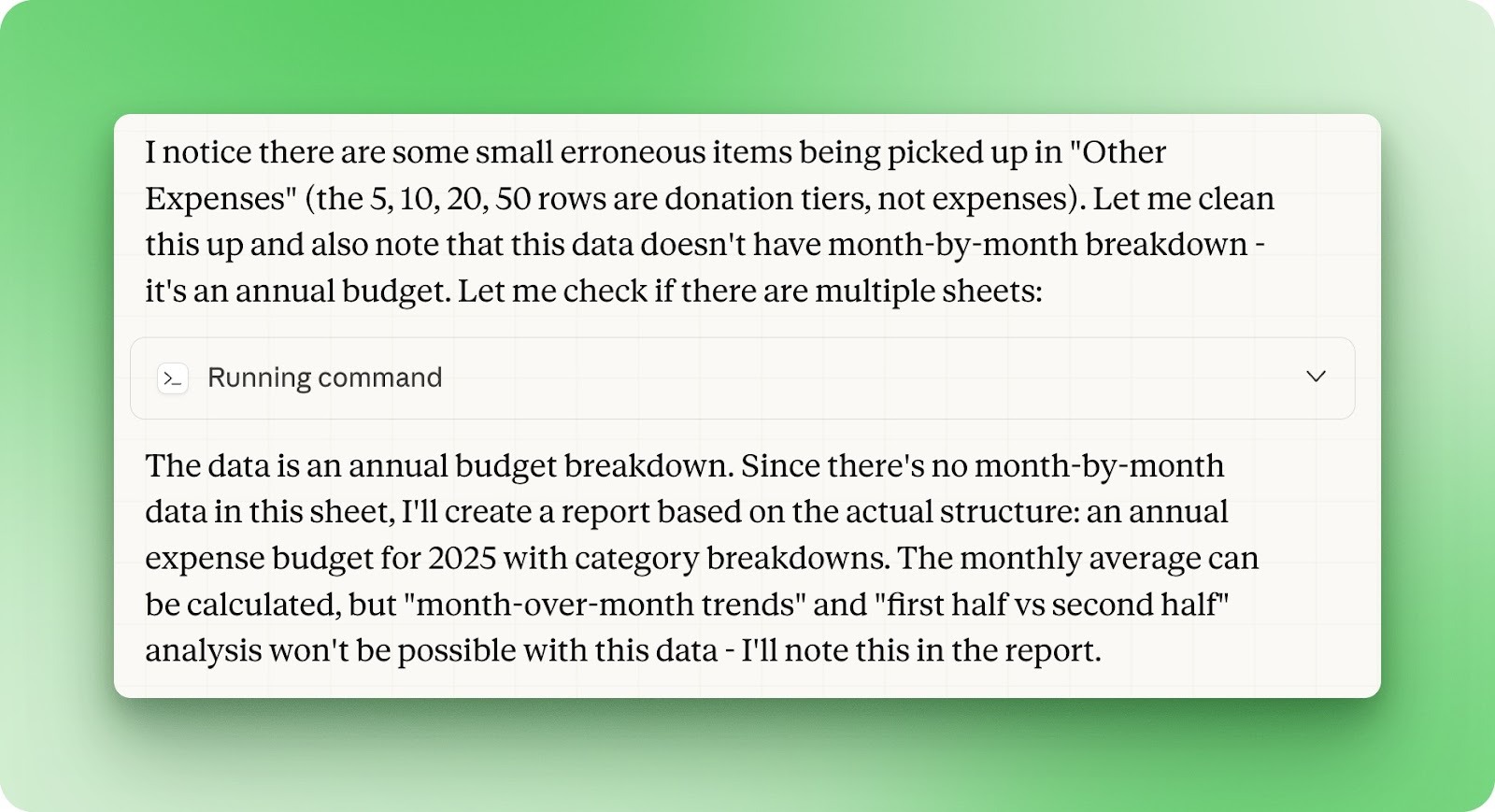 Claude Cowork xlsx skill parsing limitations with complex spreadsheet structure