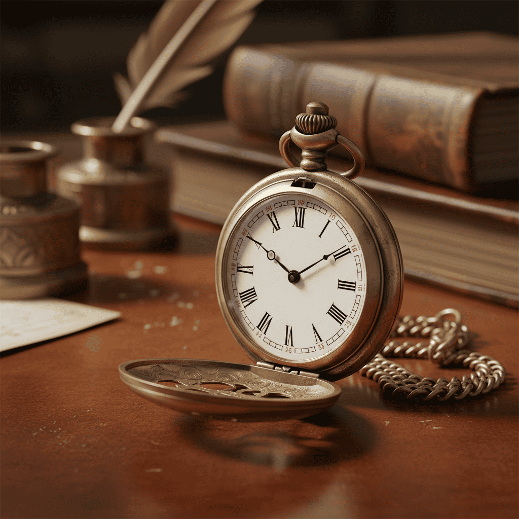 Close-up macro photograph of an ornate vintage pocket watch