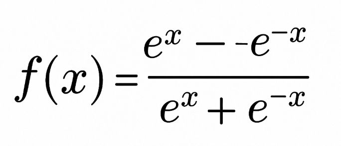 tanh activation function