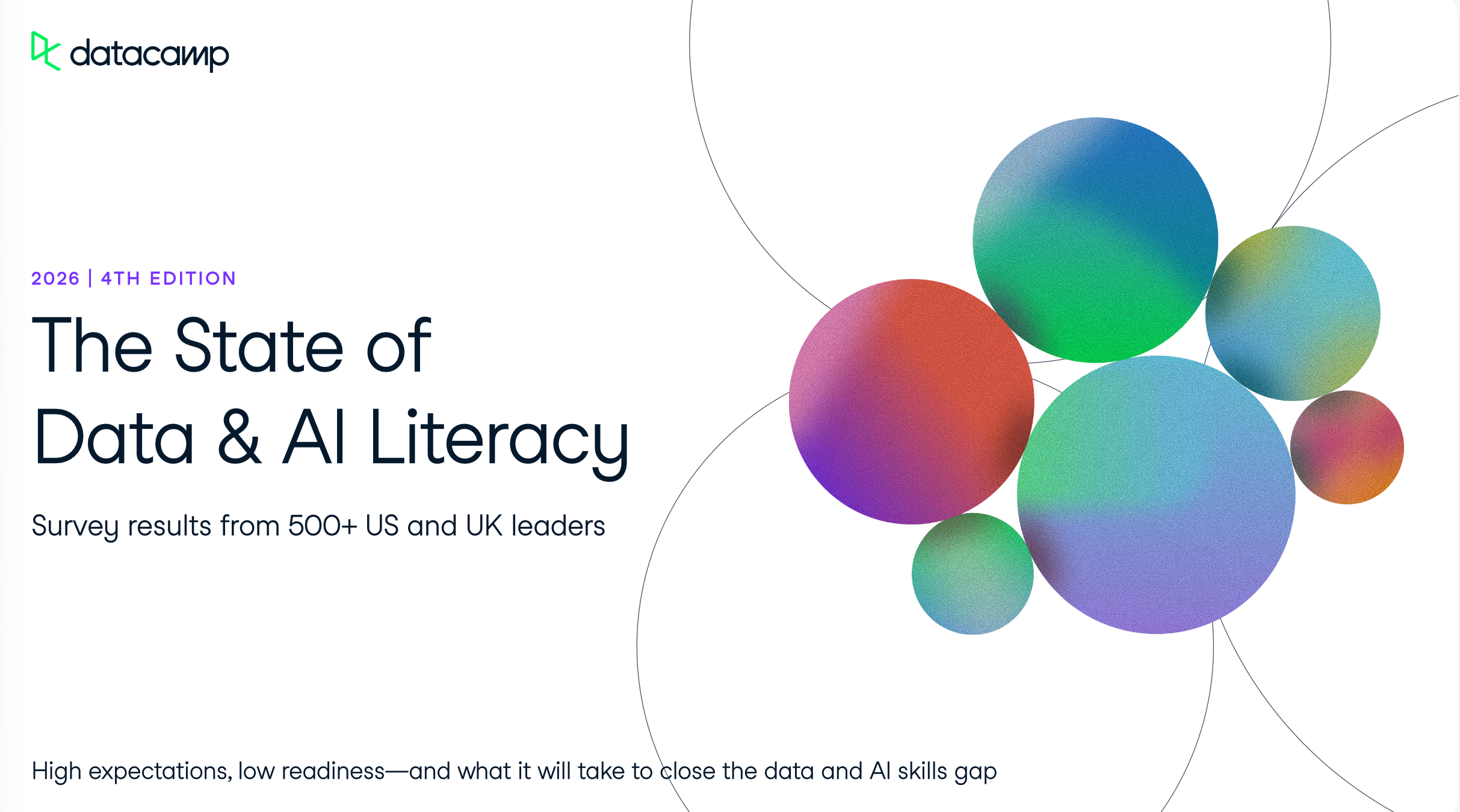 The State of Data & AI Literacy Report flat cover