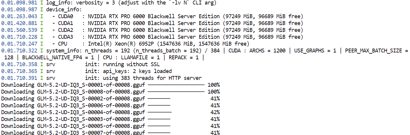 llama.cpp download the model shard before loading them into the memory