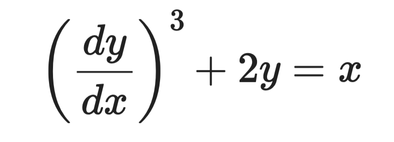Sample differential equation