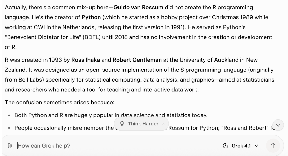 Trying to trick Grok 4.1