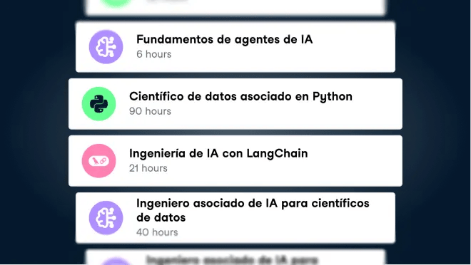 Captura de pantalla de la interfaz de usuario del campus de un curso