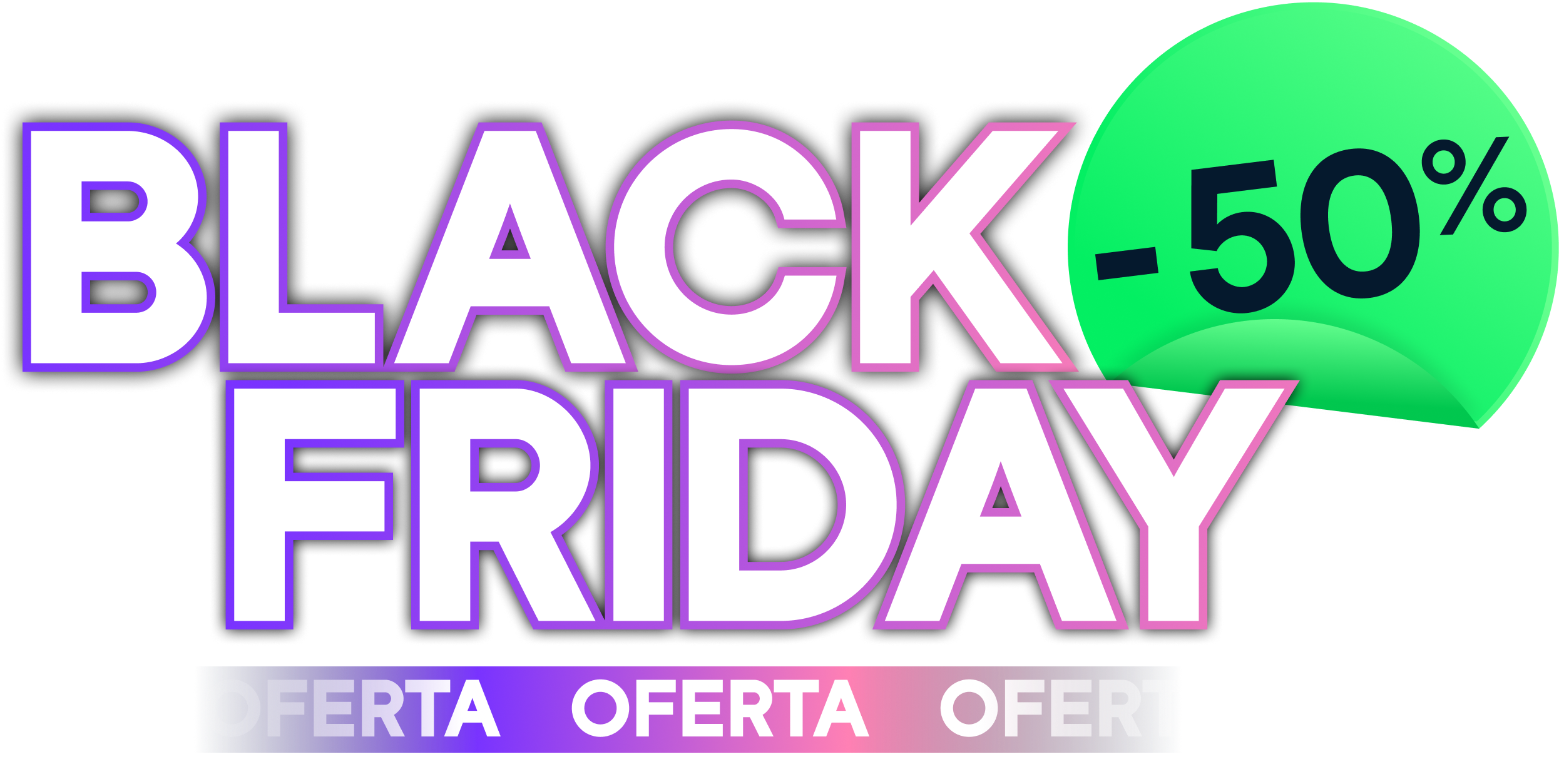 Oferta del Black Friday | 50 % de descuento