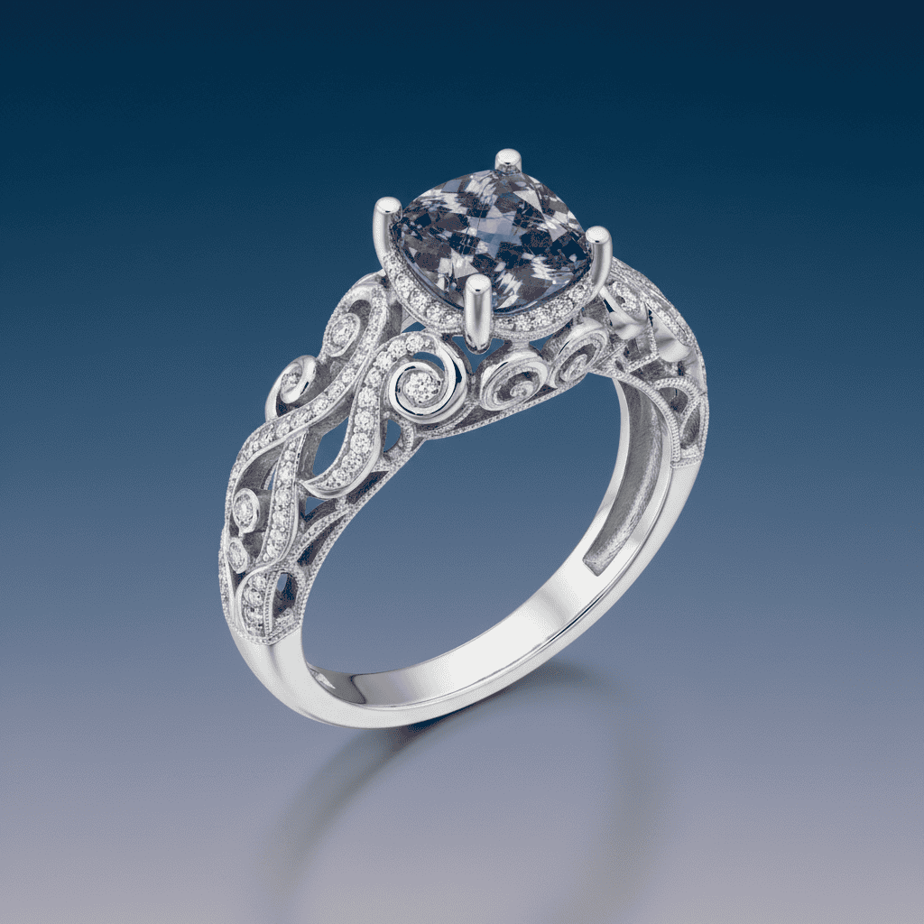 Exquisite luxury engagement ring