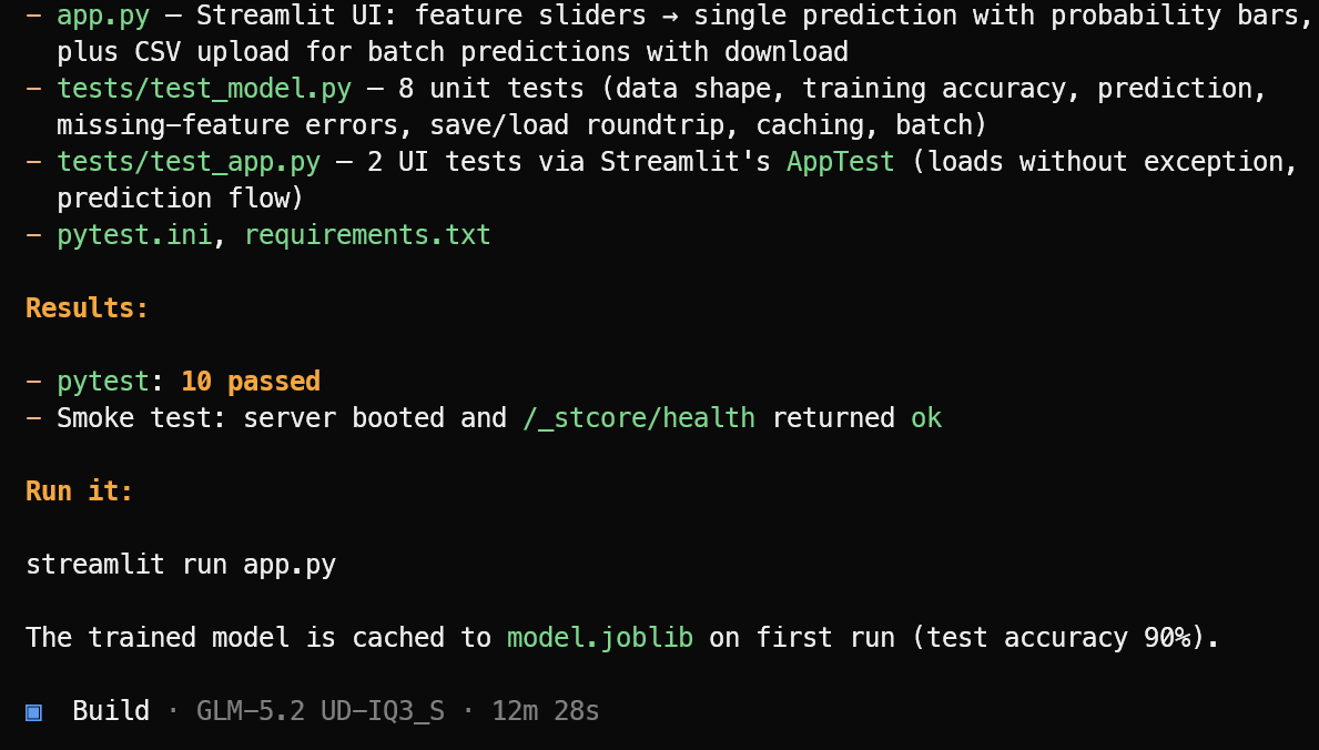 build the new project form scratch using the GLM 5.2 model in the Opencode