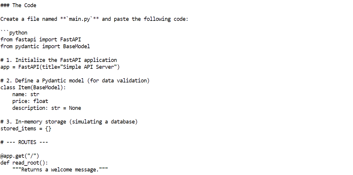output of the GLM 4.7 Flash 4-bit quantized model.