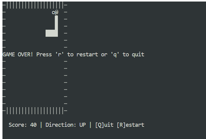 CLI base Snake Game