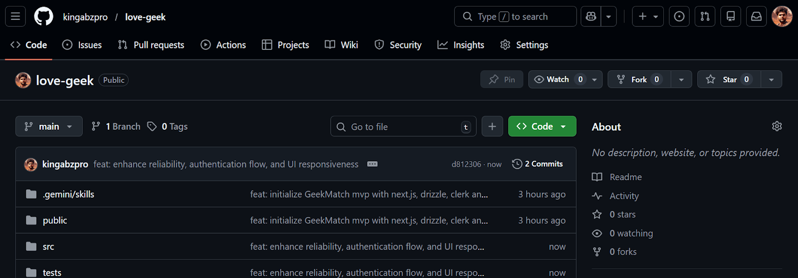 love-geek GitHub repo