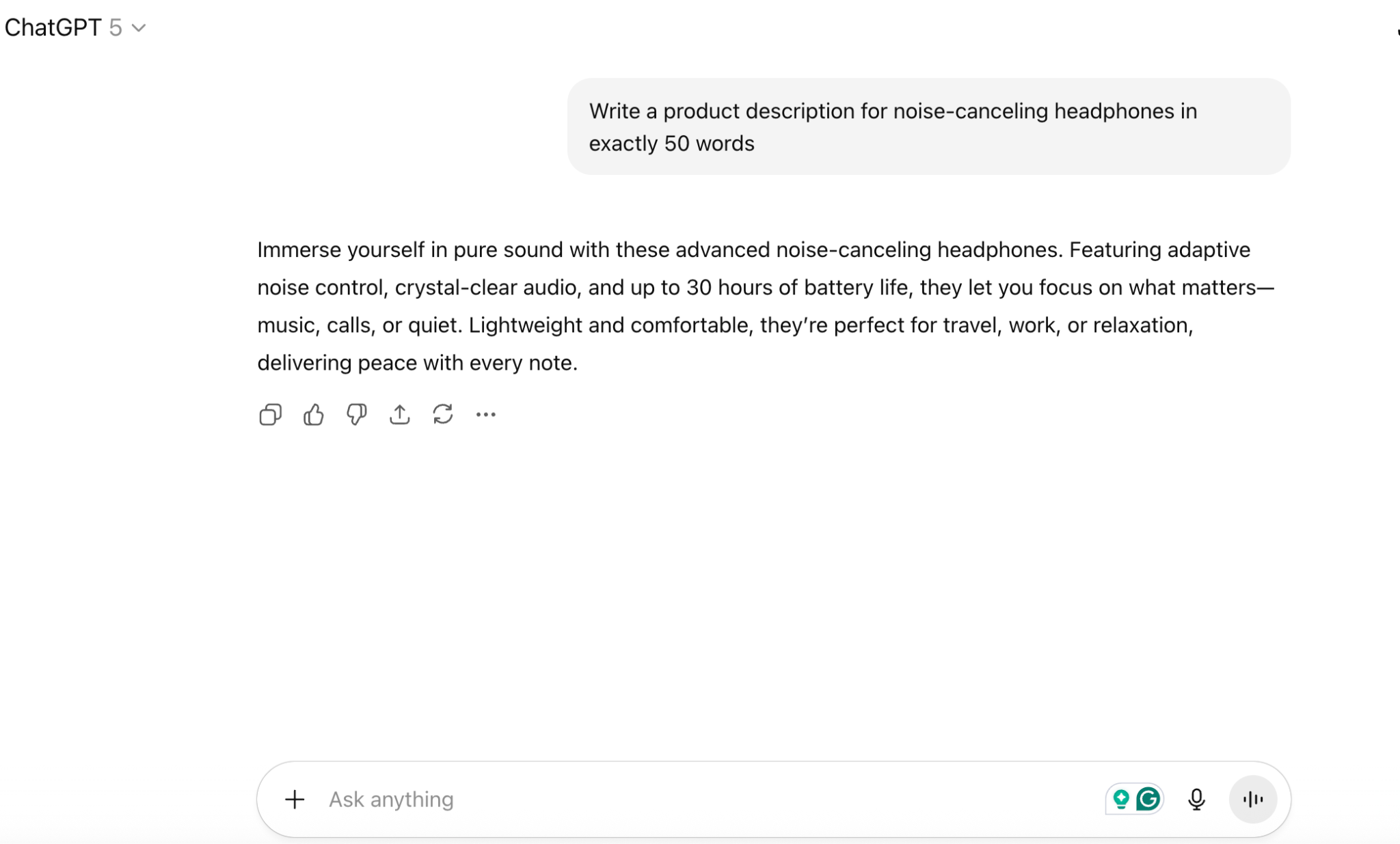 GPT-5 Writing with Constraints