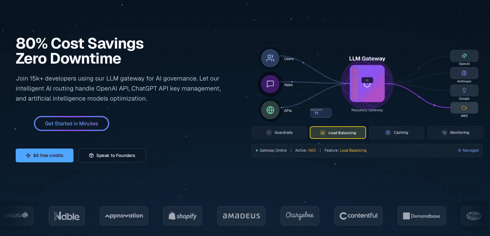 Requesty homepage screenshot for a tutorial