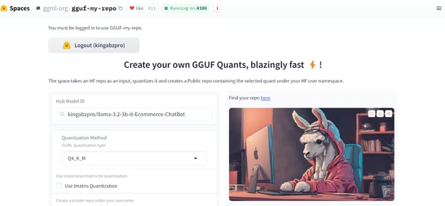 Hugging Face Spaces: https://huggingface.co/spaces/ggml-org/gguf-my-repo