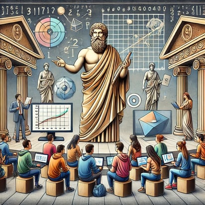 Triết gia dạy người trẻ về khoảng cách Euclid