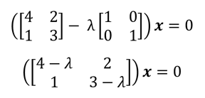 finding eigenvectors using eigenvalues