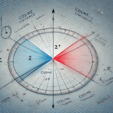 Cosine distance representation by Dall-E