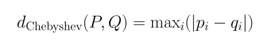 Chebyshev distance formula