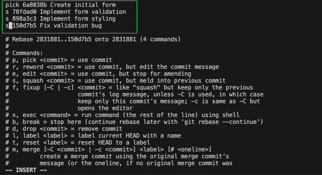 Interagir com o editor de texto da CLI
