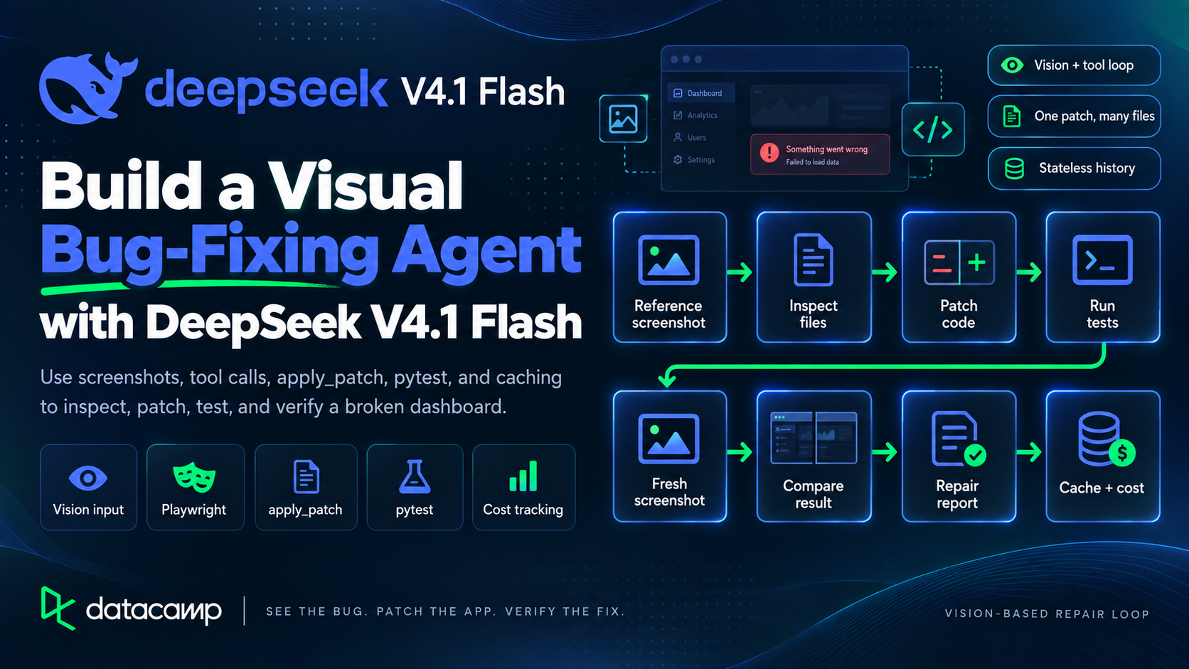 DeepSeek V4.1 Flash API Tutorial: Build a Bug-Fixing Agent | DataCamp