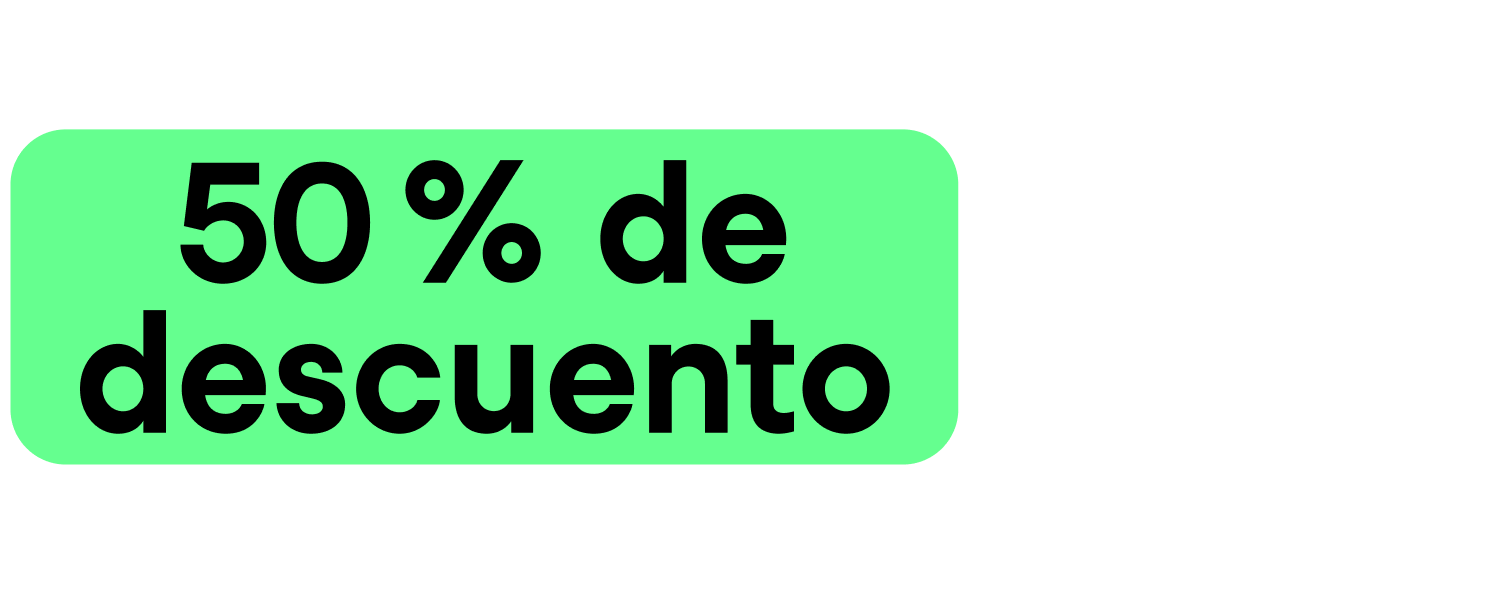 Promo | 50 % de descuento