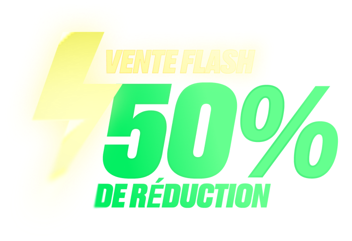 Promo | 50 % de réduction