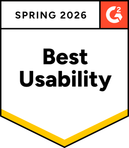 Best Usability - Spring 2026 (G2 Badge)