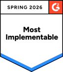 Most Implementable - Spring 2026 (G2 Badge)