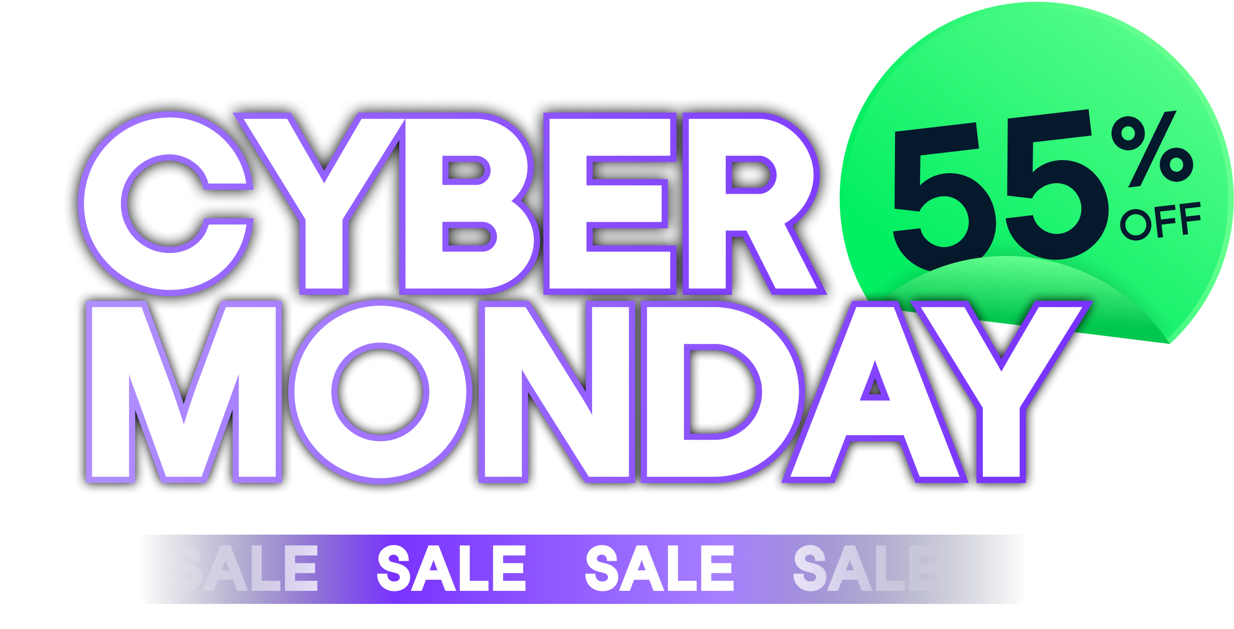Cyber Monday Sale | 55% Off
