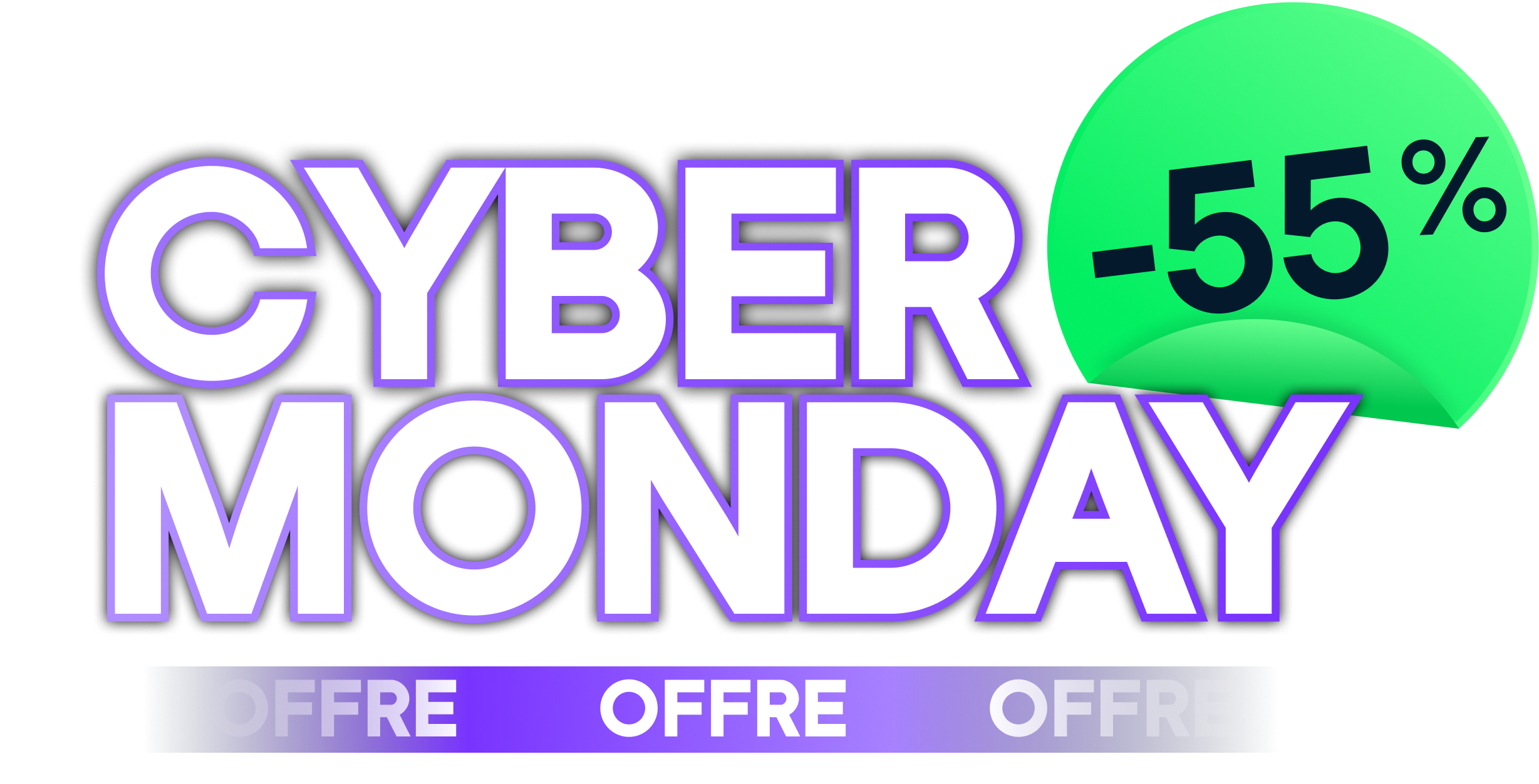Cyber Monday | 55% off