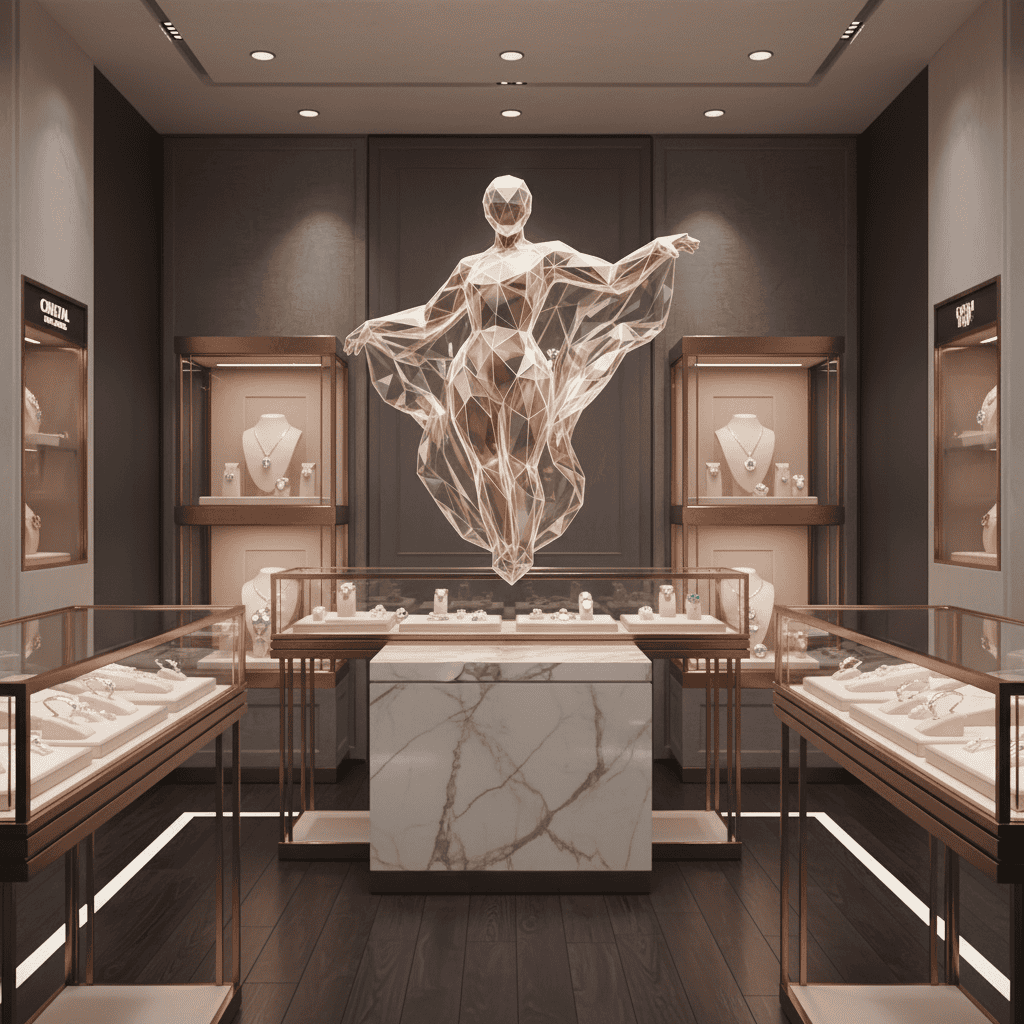 Same crystal mascot character in upscale jewelry boutique.png