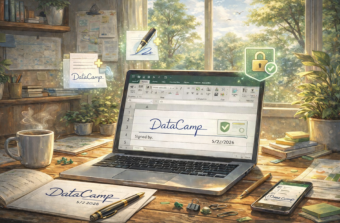 How to Insert Signature in Excel: Learn 5 Distinct Methods | DataCamp