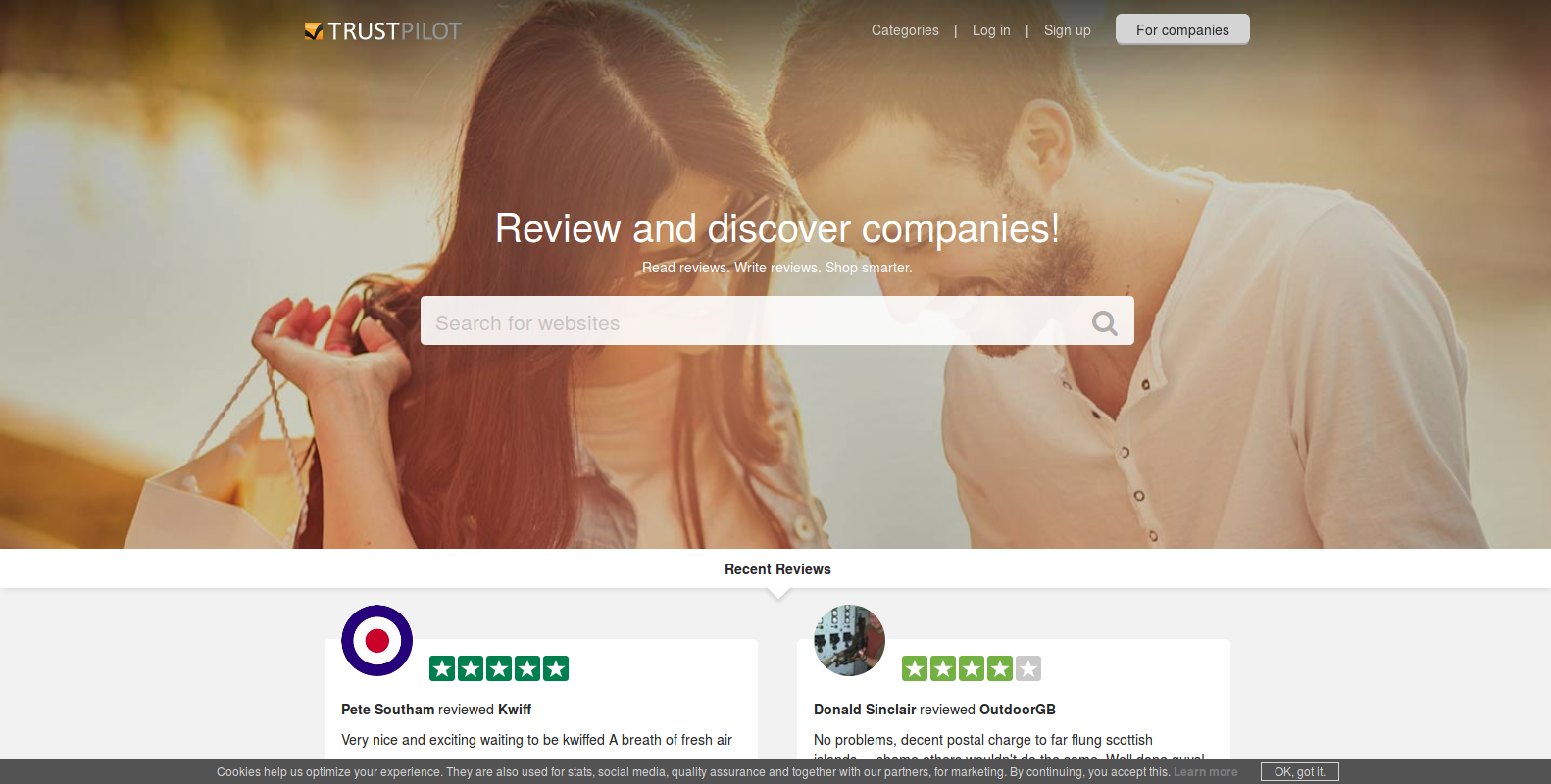 The portal ofTrustpilot