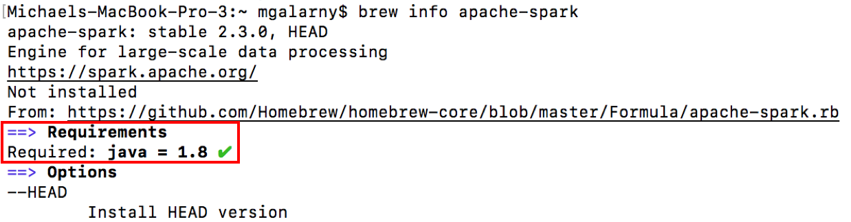 apache-spark package info