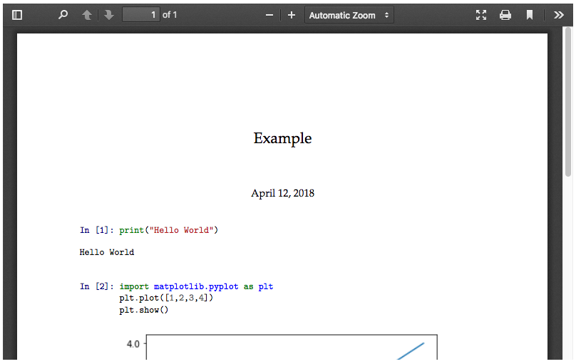 pdf output