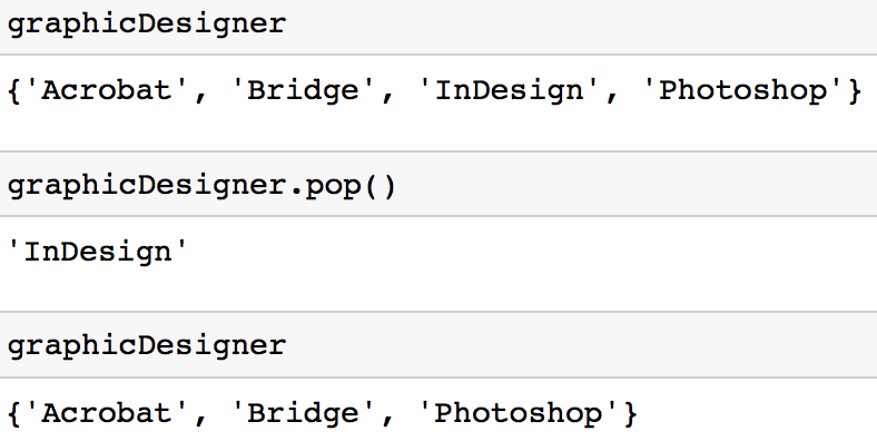 Remove Values from a Set