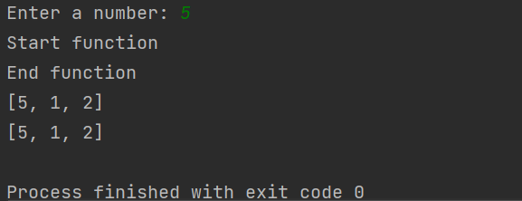 However, if you run the program, you will obtain the following