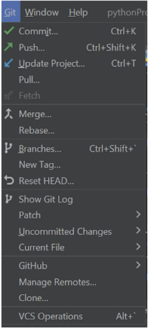 git add, git stash, git branch, git commit, git push and more