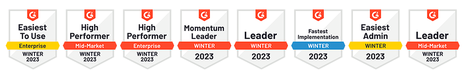 G2 Winter DataCamp badgets