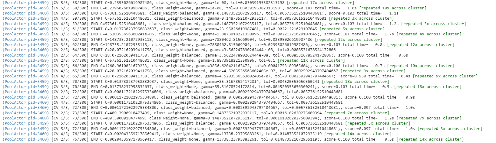 Logs while code is running