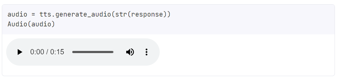 audio output