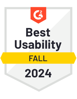 Best Usability - Fall 2024 (G2 badge)