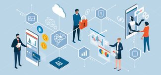 Marketing Artificial Intelligence Concept Illustration 