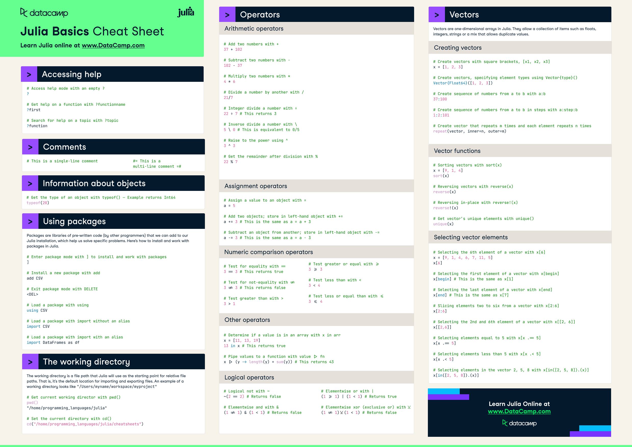 Julia - Basics Cheat Sheet - Pg 1.png