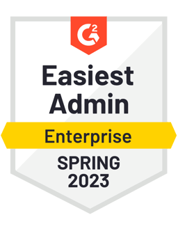 Easiest Admin - Enterprise Spring 2023 G2 Badge