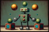 An AI juggles tasks