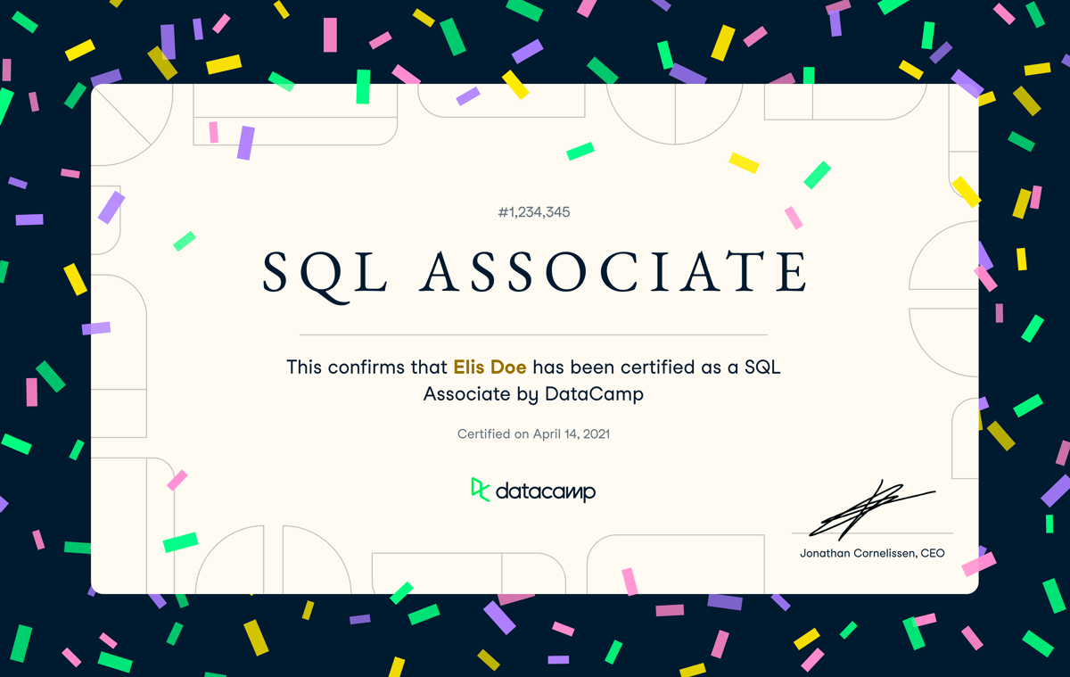 SQL Certification Course, SQL Associate Certificate | DataCamp
