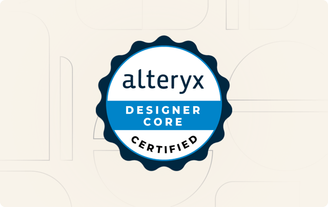 Alteryx Designer Core Certification DataCamp