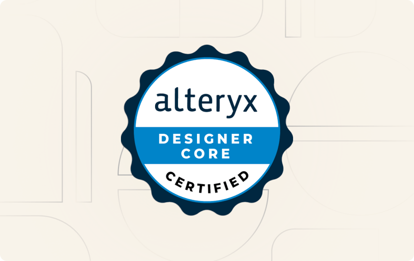Alteryx Designer Core Certification DataCamp