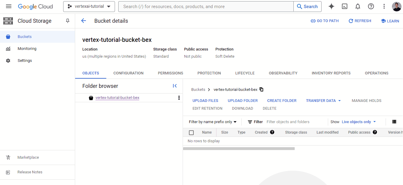 Una GIF che mostra come passare alla scheda datasets della dashboard di Vertex AI